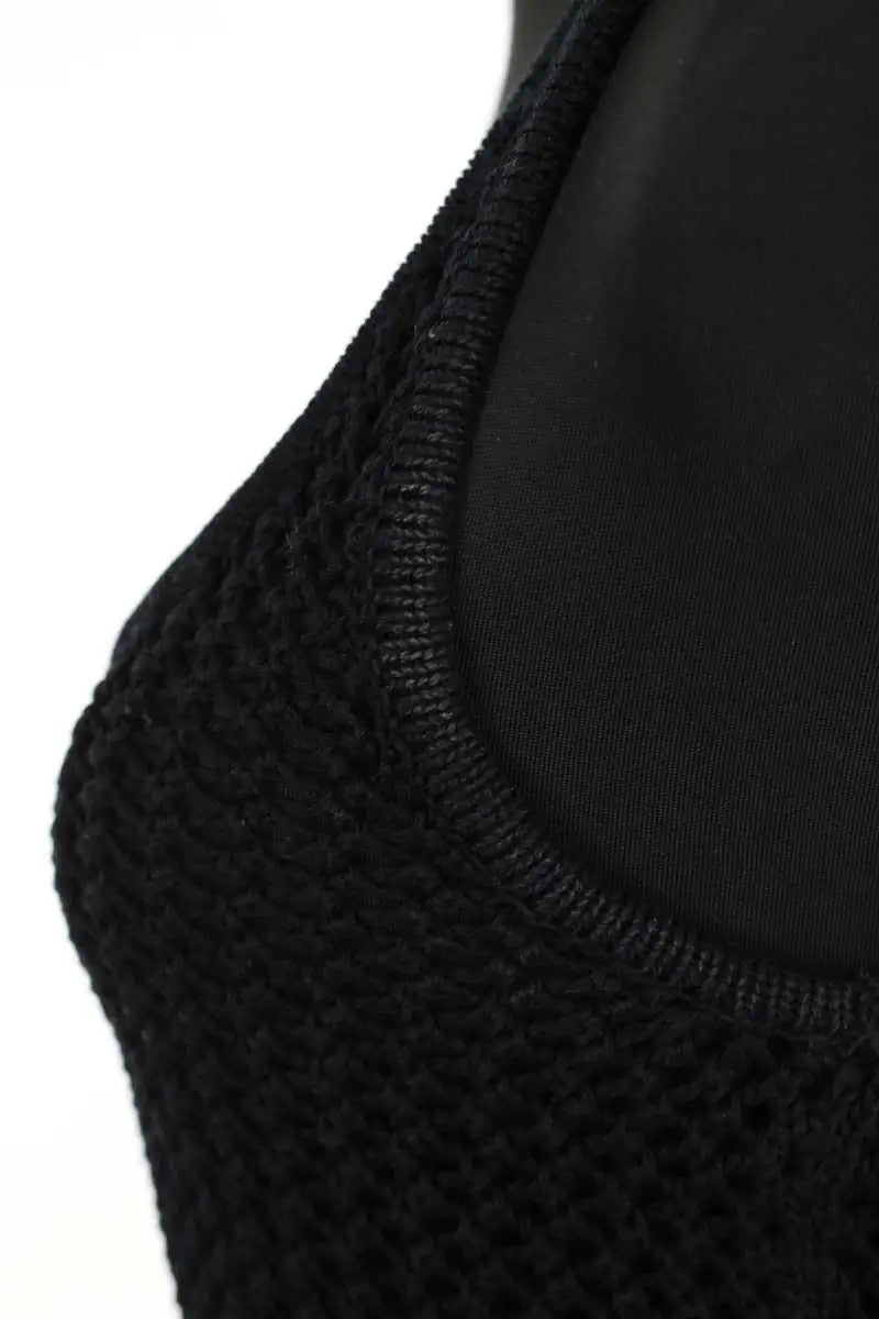 Top sans manche Zadig & Voltaire Nabya crochet Noir en Coton