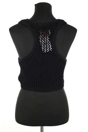Top sans manche Zadig & Voltaire Nabya crochet Noir en Coton