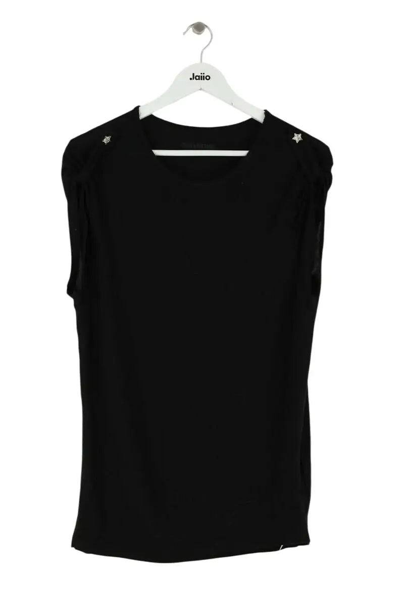 Top sans manche Zadig & Voltaire Noir en Coton, taille S - Seconde Main