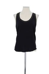 Top sans manche Zadig & Voltaire Noir en Coton, taille XS - Seconde Main