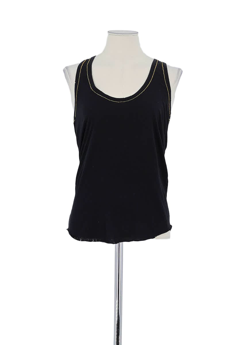 Top sans manche Zadig & Voltaire Noir en Coton, taille XS - Seconde Main
