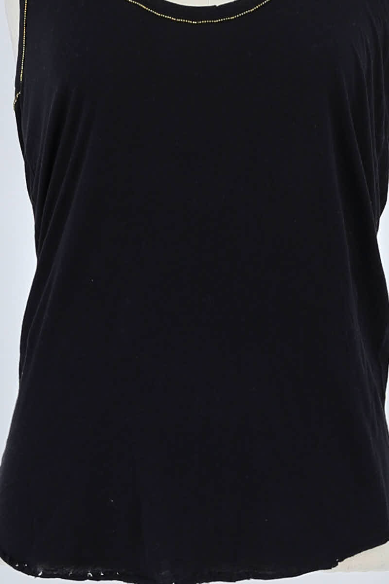 Top sans manche Zadig & Voltaire Noir en Coton