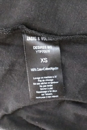 Top sans manche Zadig & Voltaire Noir en Coton