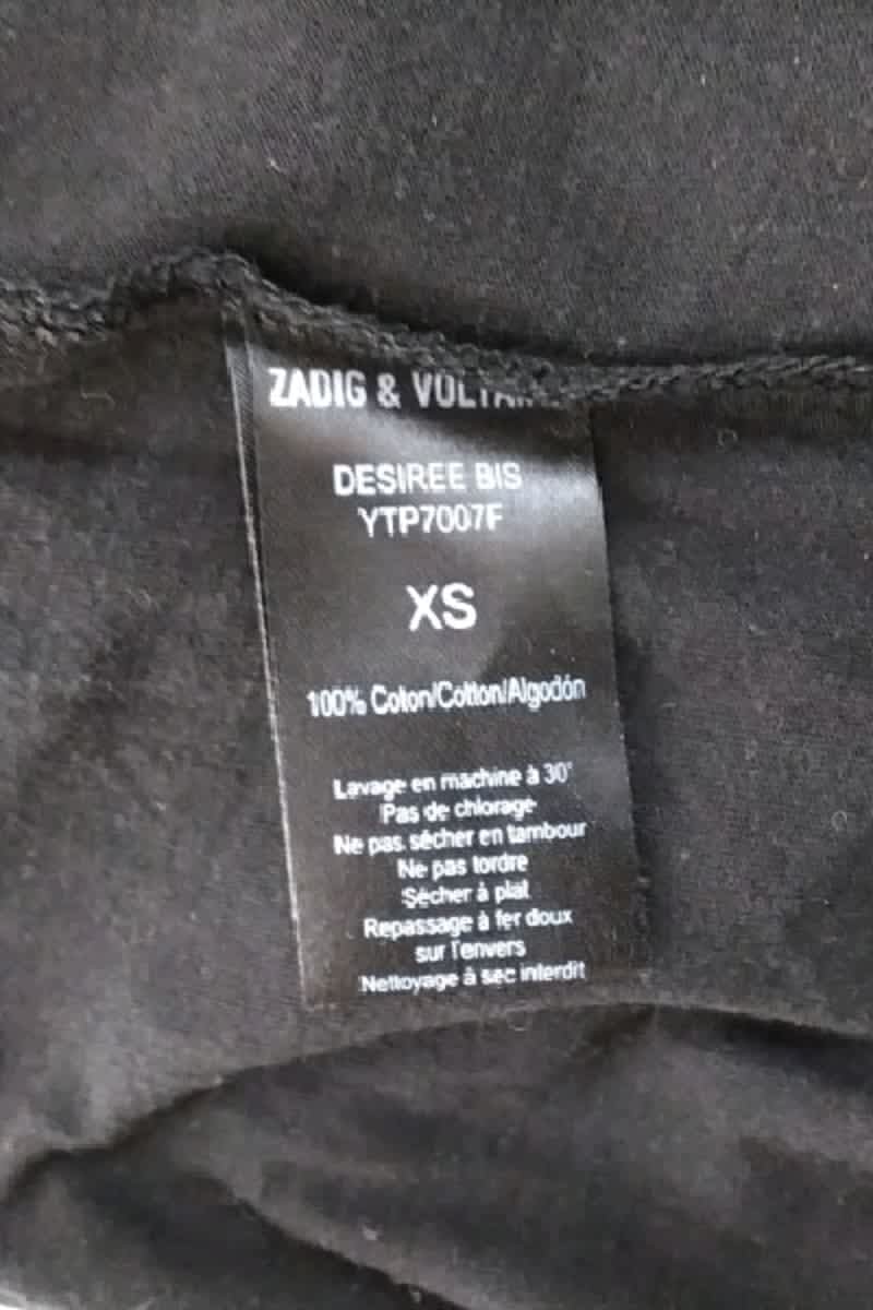 Top sans manche Zadig & Voltaire Noir en Coton