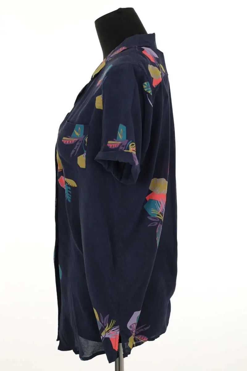 Top Sessun Tahuata Bleu en Soie