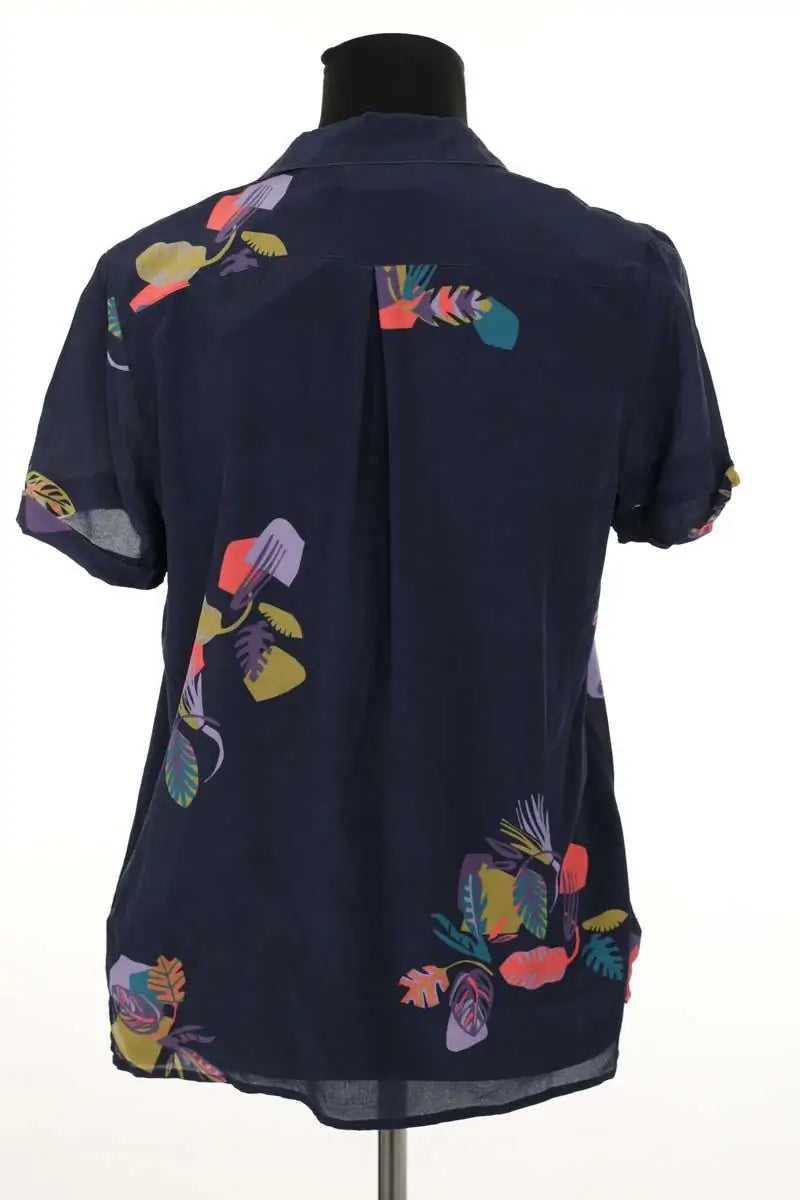 Top Sessun Tahuata Bleu en Soie