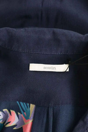 Top Sessun Tahuata Bleu en Soie