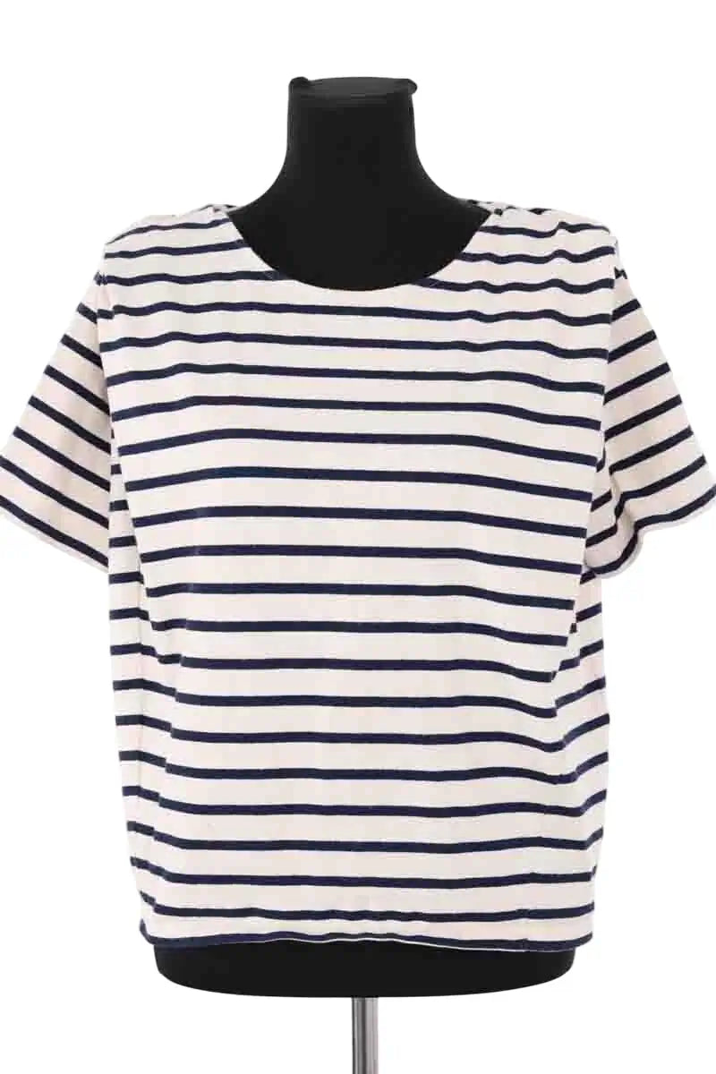 Top Sézane Beige en Coton, taille L - Seconde Main
