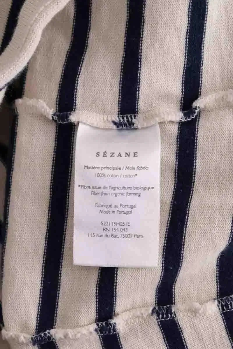 Top Sézane Beige en Coton