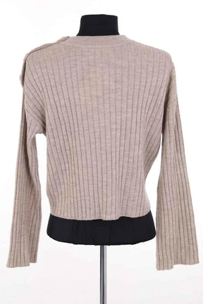 Top Sézane Beige en Laine
