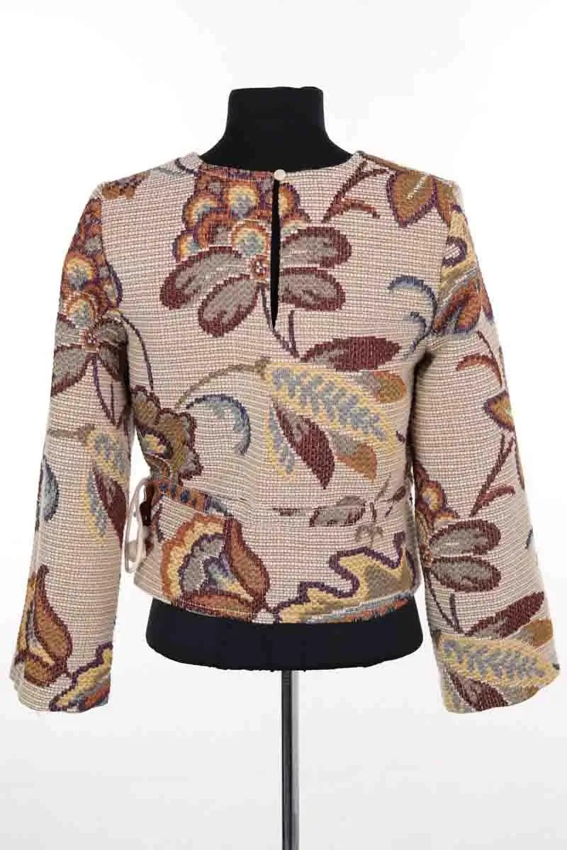 Top Sézane Beige en Synthétique