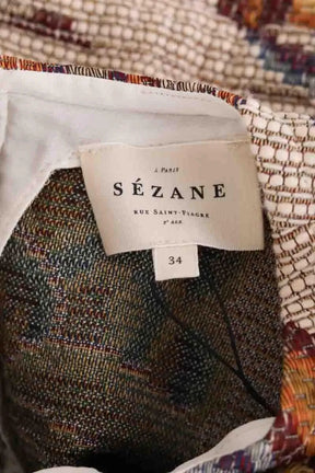 Top Sézane Beige en Synthétique