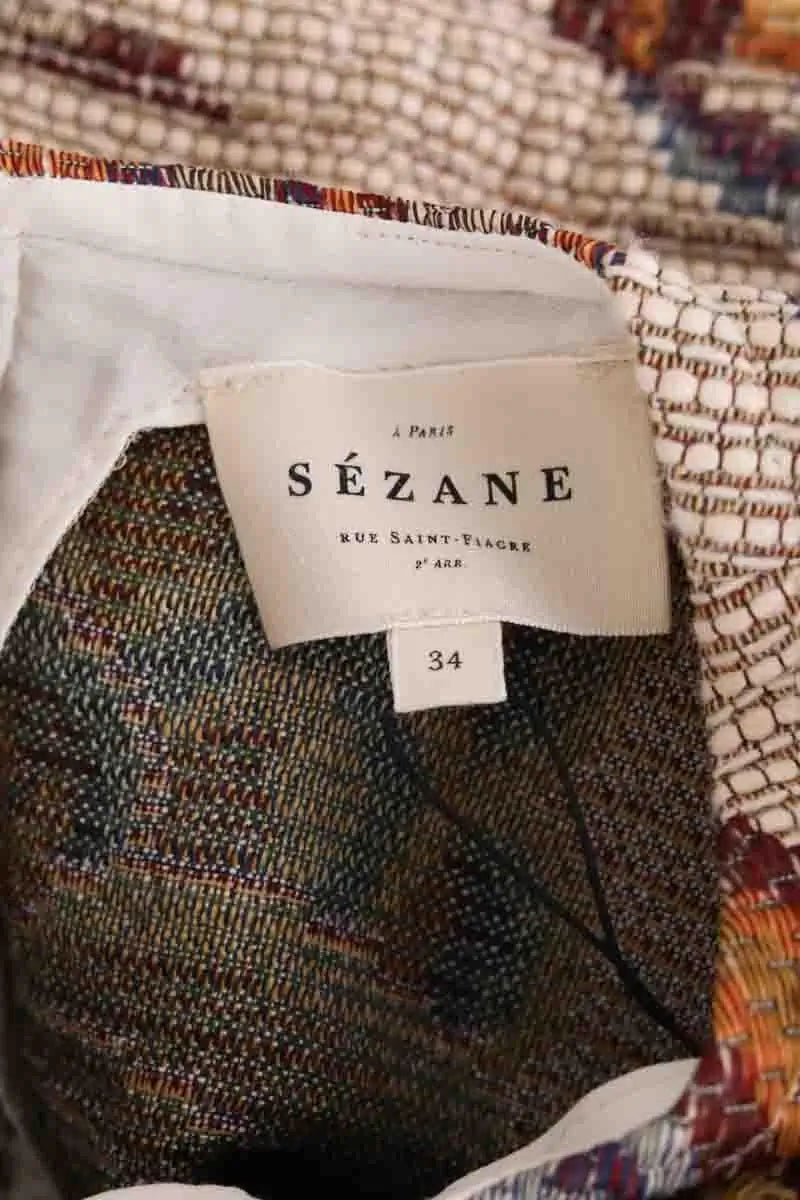 Top Sézane Beige en Synthétique
