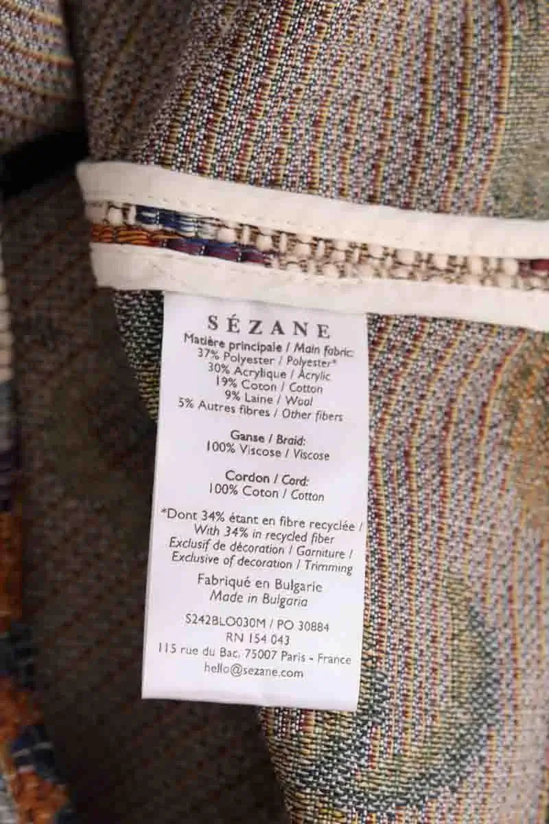 Top Sézane Beige en Synthétique