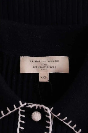 Top Sézane Marine en Laine