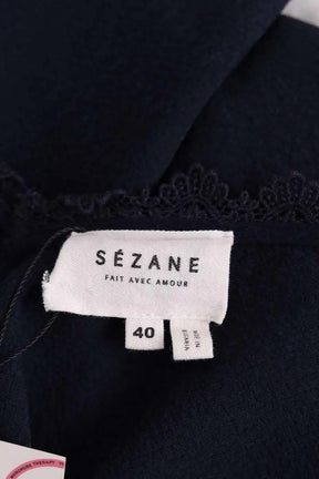 Top Sézane Marine en Synthétique