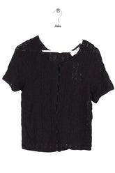 Top Sézane Noir en Coton, taille L - Seconde Main