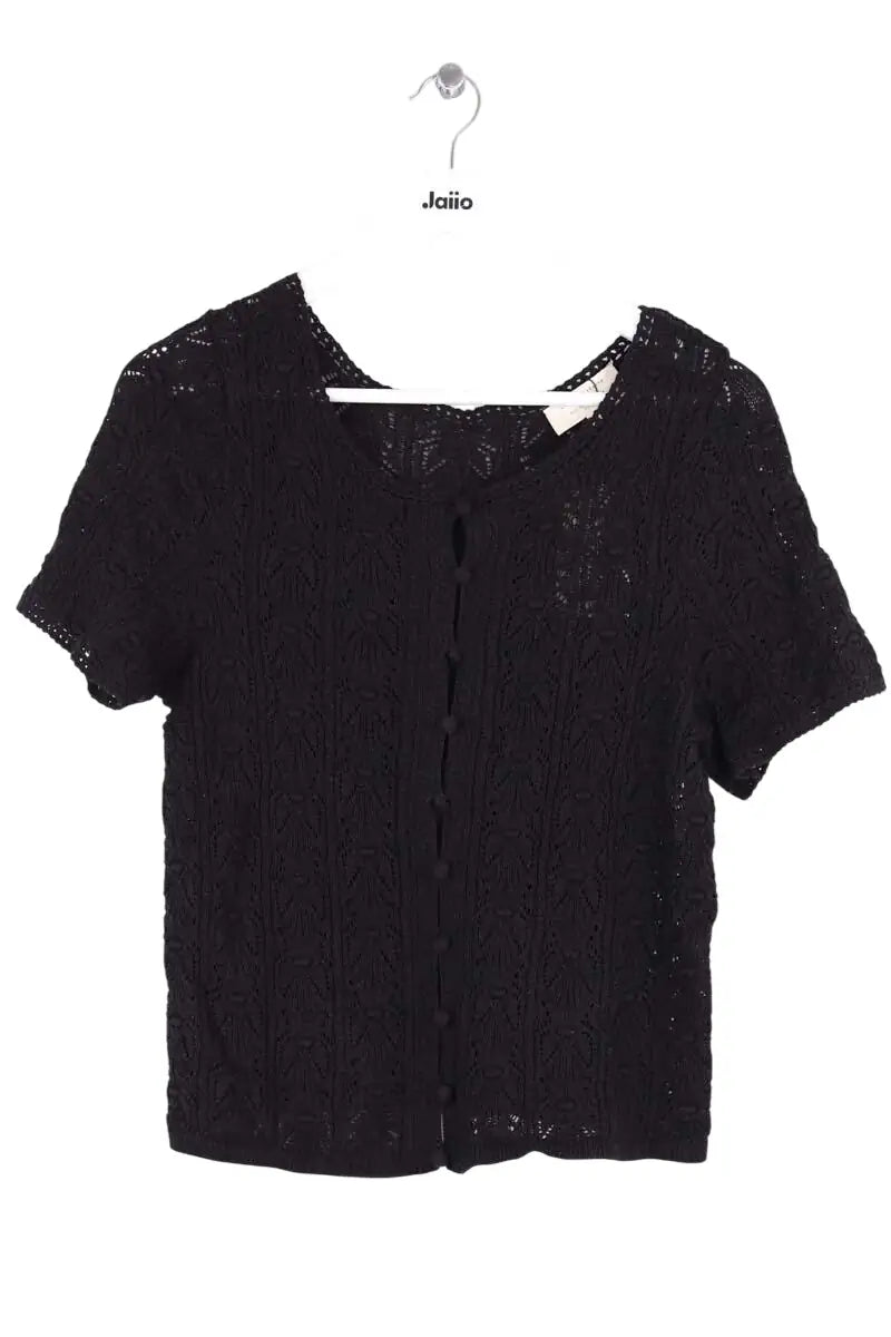 Top Sézane Noir en Coton, taille L - Seconde Main