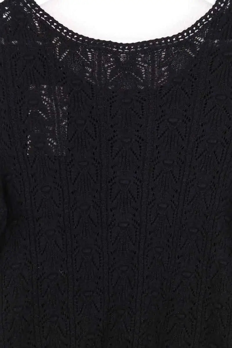 Top Sézane Noir en Coton