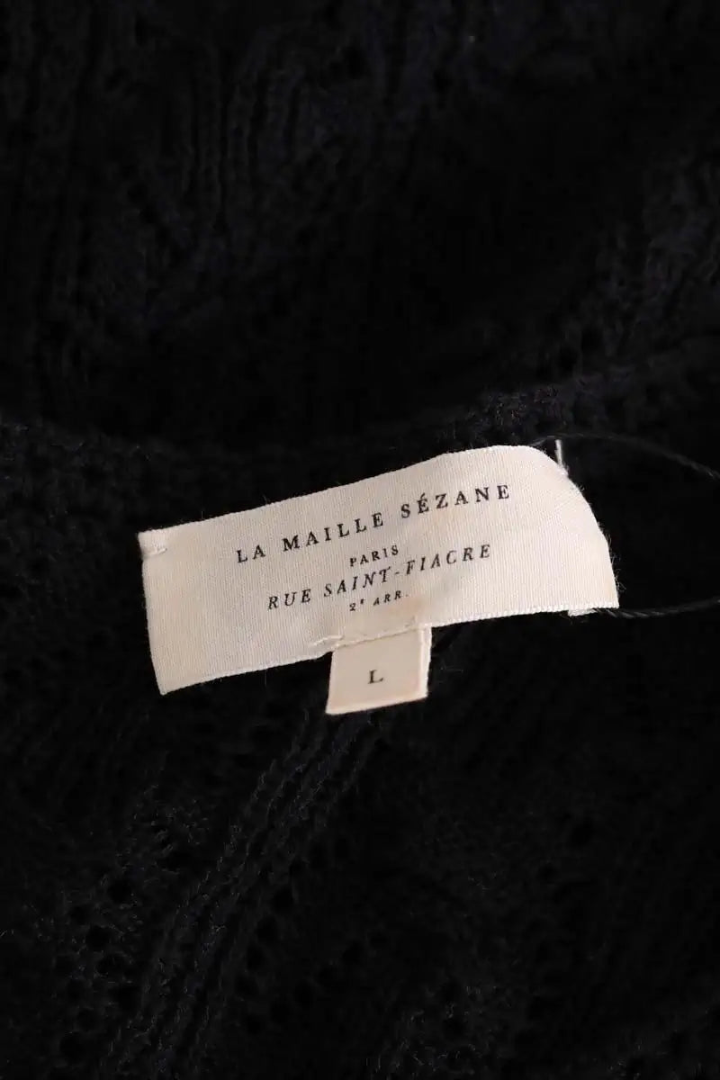Top Sézane Noir en Coton