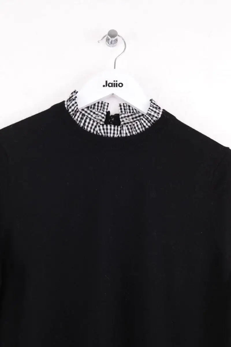 Top Sézane Noir en Coton
