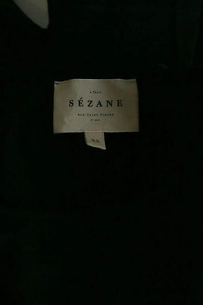 Top Sézane Noir en Coton