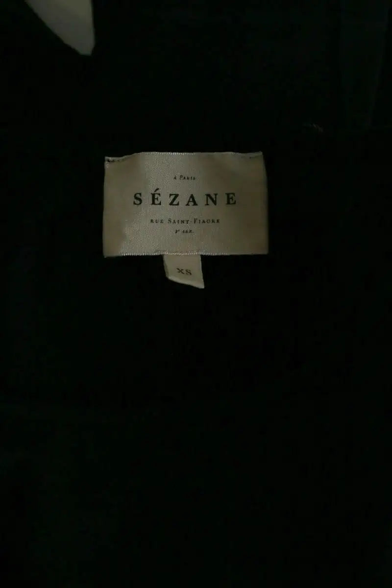 Top Sézane Noir en Coton