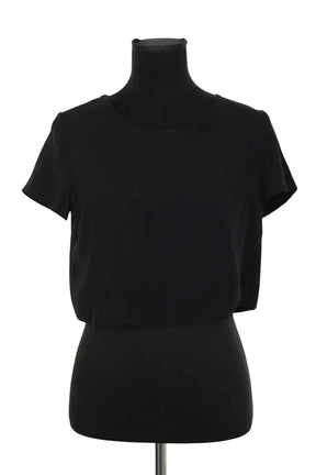 Top Sézane Noir en Synthétique, taille M - Seconde Main