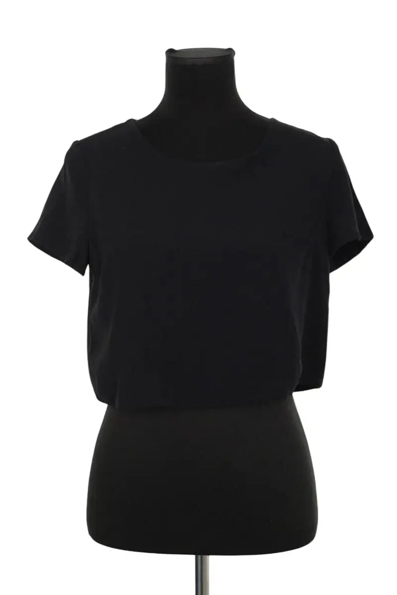Top Sézane Noir en Synthétique, taille M - Seconde Main
