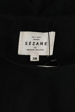 Top Sézane Noir en Synthétique