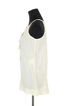 Top Sézane Noir en Synthétique, taille S - Seconde Main