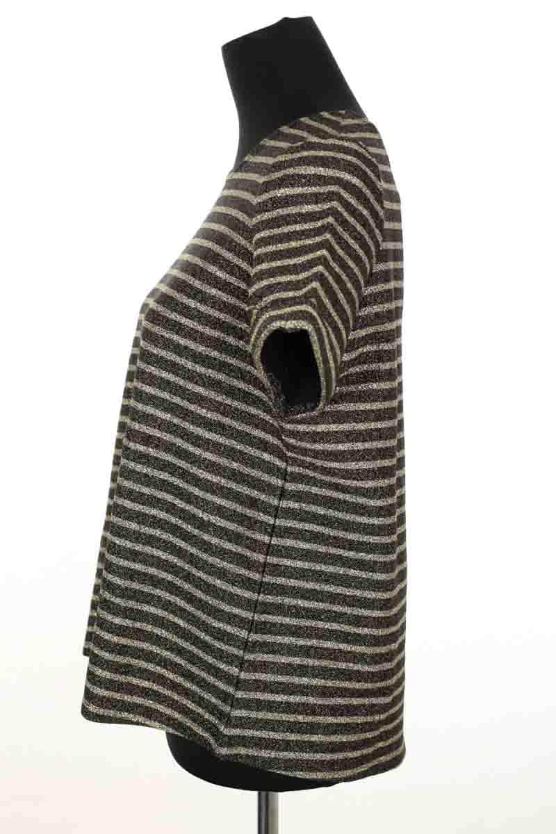 Top Sézane Noir en Viscose