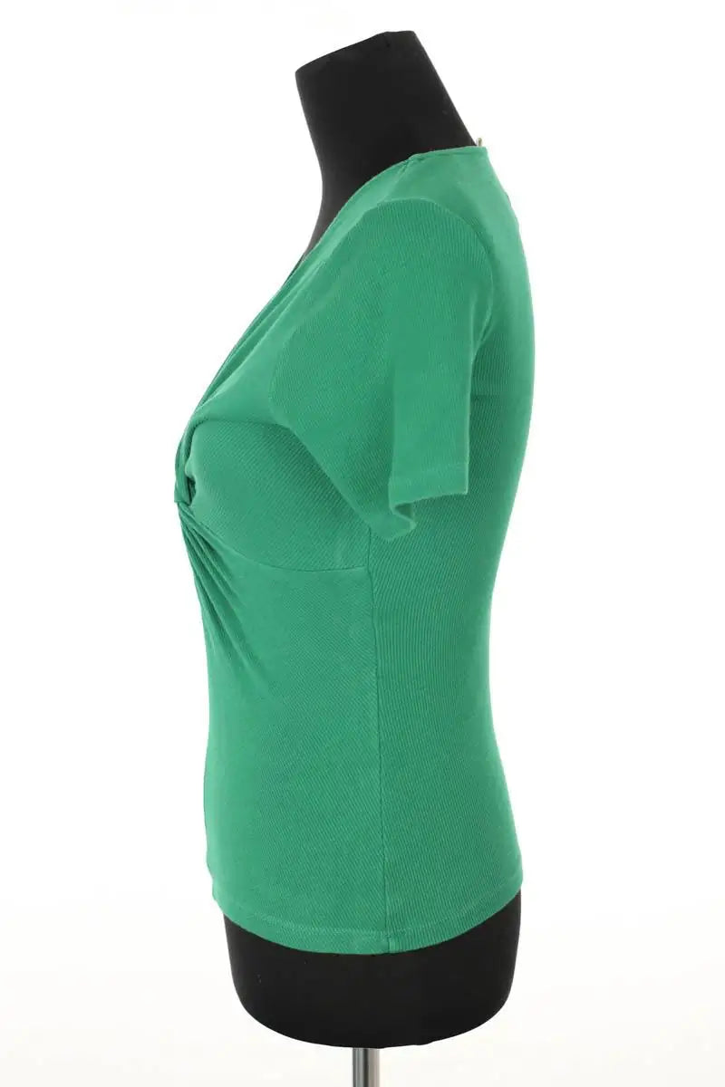 Top Sézane Vert en Coton