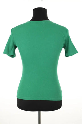 Top Sézane Vert en Coton