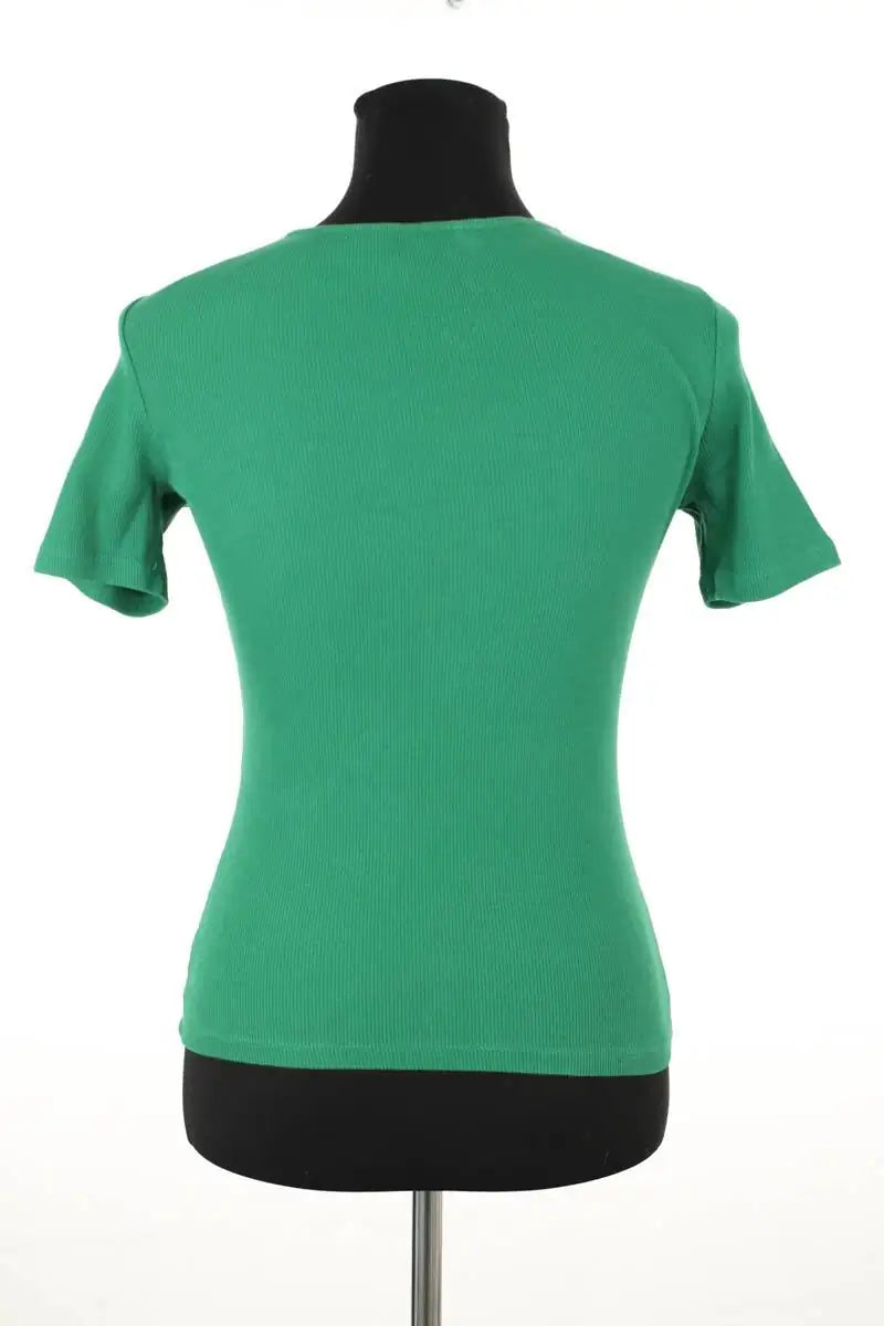 Top Sézane Vert en Coton