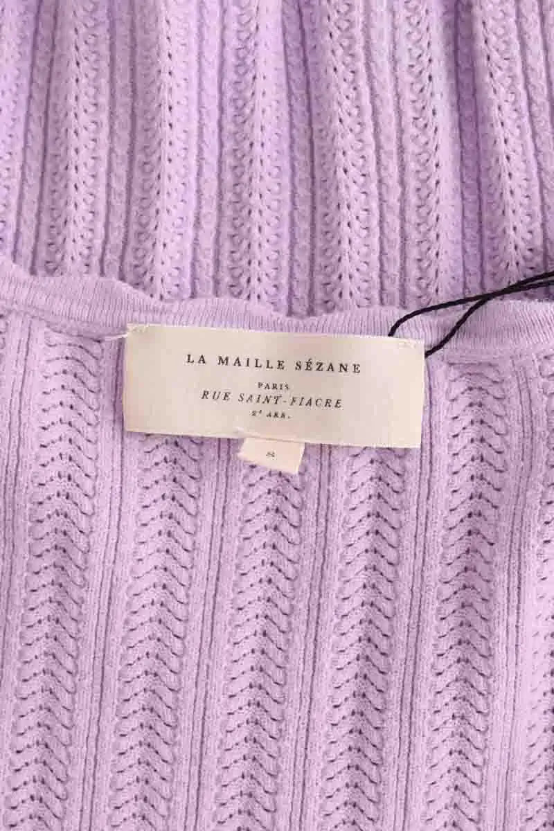 Top Sézane Violet en Coton