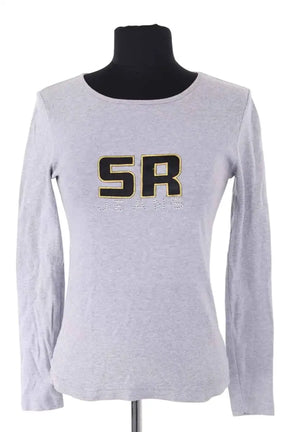 Top Sonia Rykiel Gris en Coton, taille M - Seconde Main