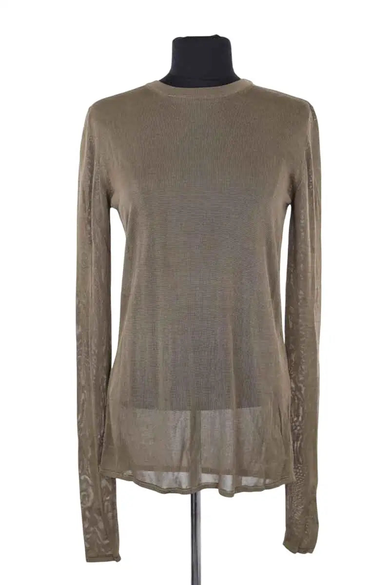 Top The Frankie Shop Kaki en Viscose, taille S - Seconde Main