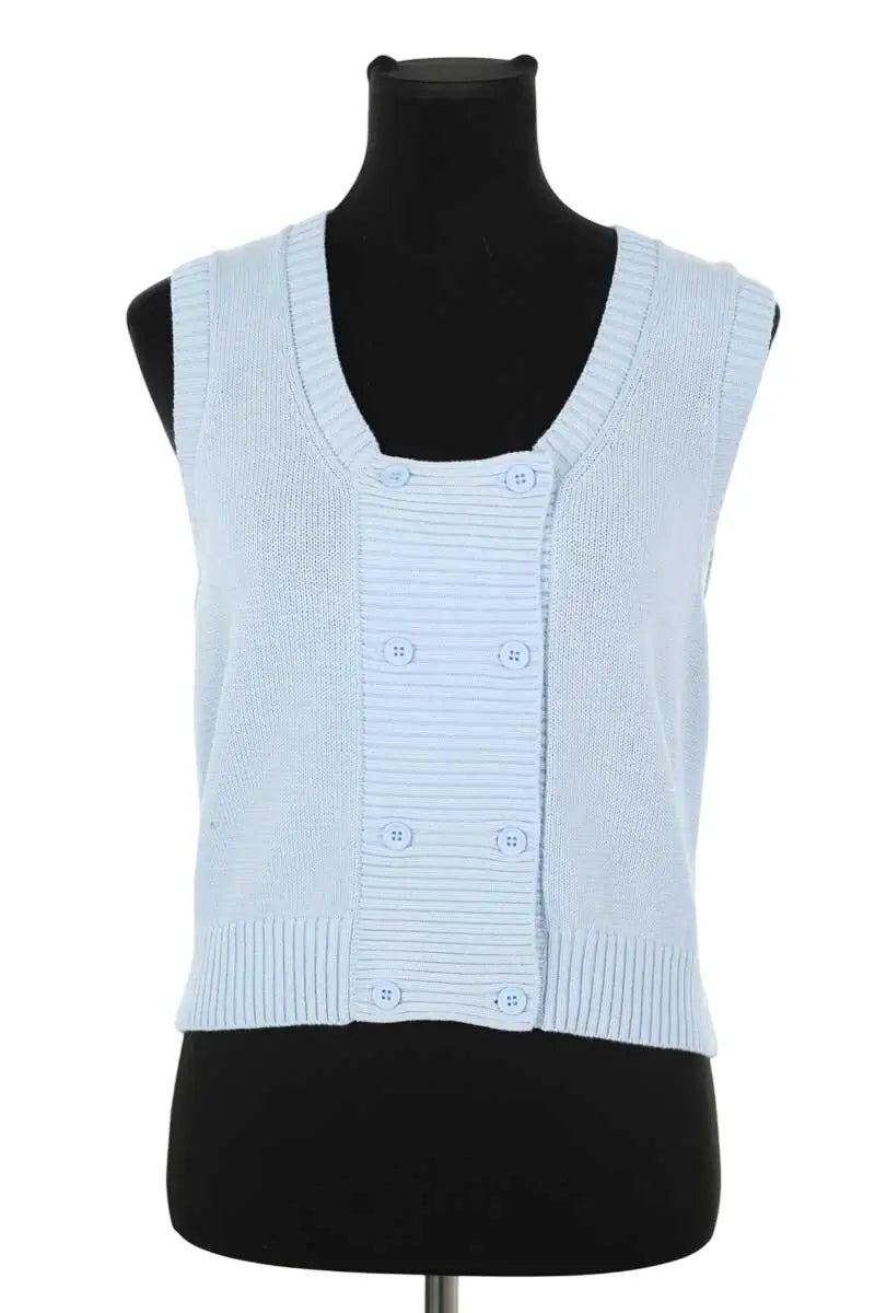 Top The Tiny Big Sister Bleu en Coton, taille L - Seconde Main