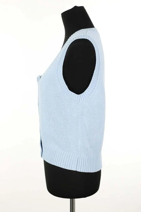 Top The Tiny Big Sister Bleu en Coton