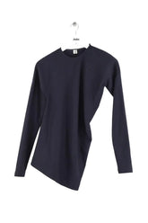 Top Totême Twisted Flannel top Marine en Laine, taille XS - Seconde Main