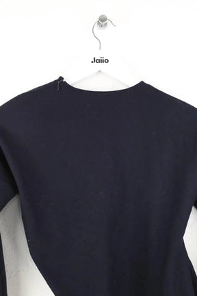 Top Totême Twisted Flannel top Marine en Laine