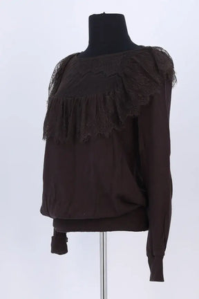 Top Vanessa Bruno Marron en Coton
