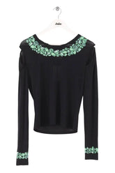 Top Versace Noir en Viscose, taille M - Seconde Main