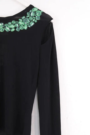 Top Versace Noir en Viscose