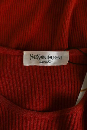 Top Yves Saint Laurent Orange en Coton