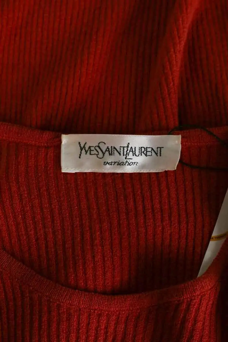 Top Yves Saint Laurent Orange en Coton