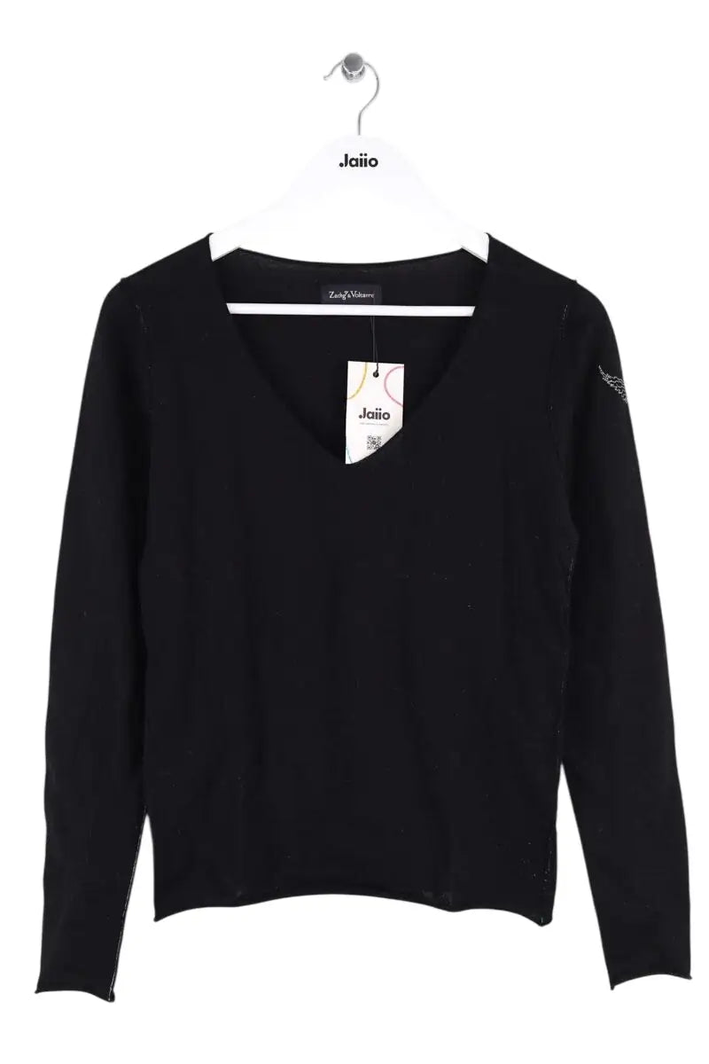Top Zadig & Voltaire Noir en Laine, taille XS - Seconde Main