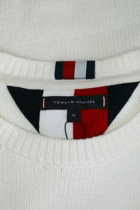 Pull Tommy Hilfiger Blanc en Coton