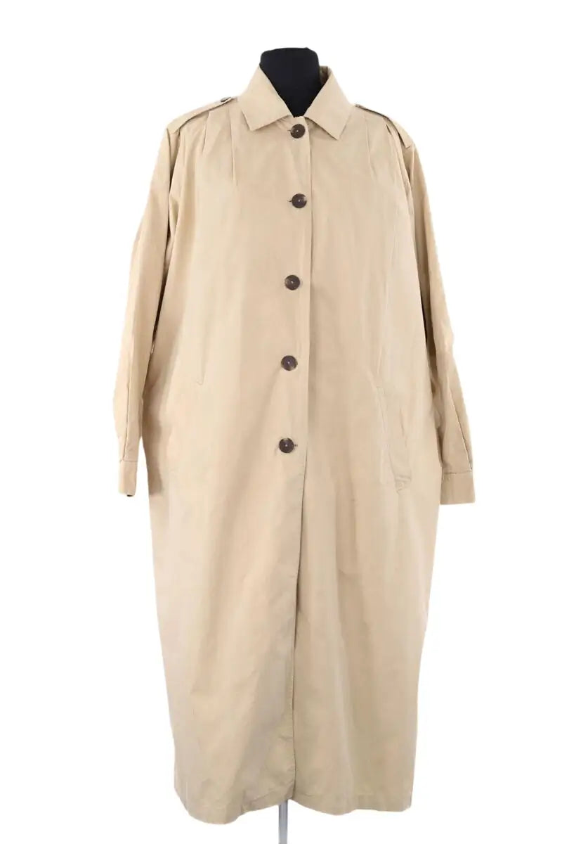 Trench-coat American Vintage Beige en Coton, taille L - Seconde Main